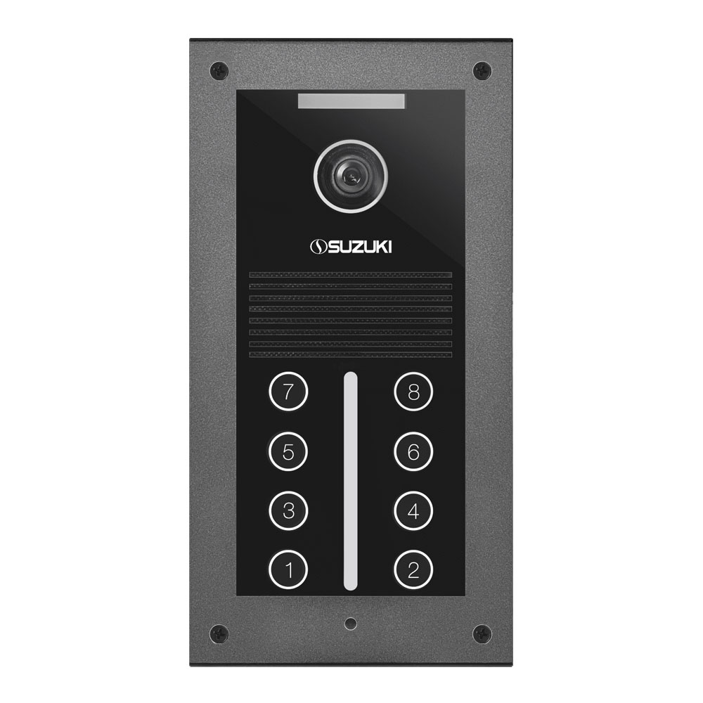 پنل آیفون تصویری سوزوکی لمسی OP4RF هشت واحدی