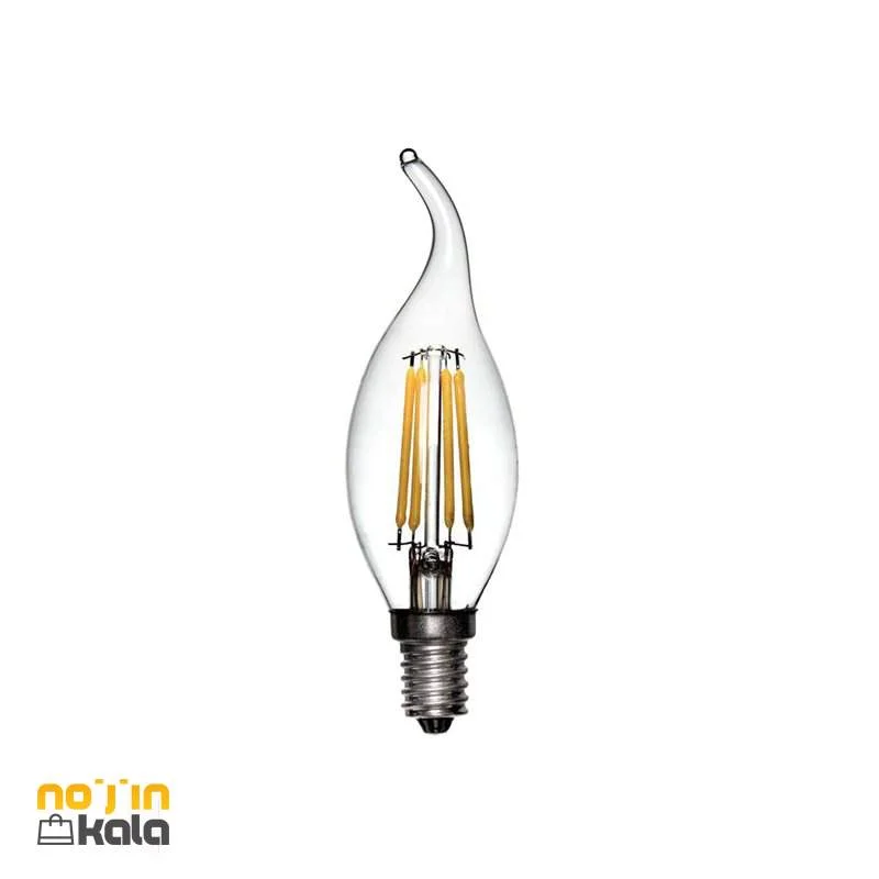 لامپ LED شمعی فلامینتی 4 وات مدل اشکی
