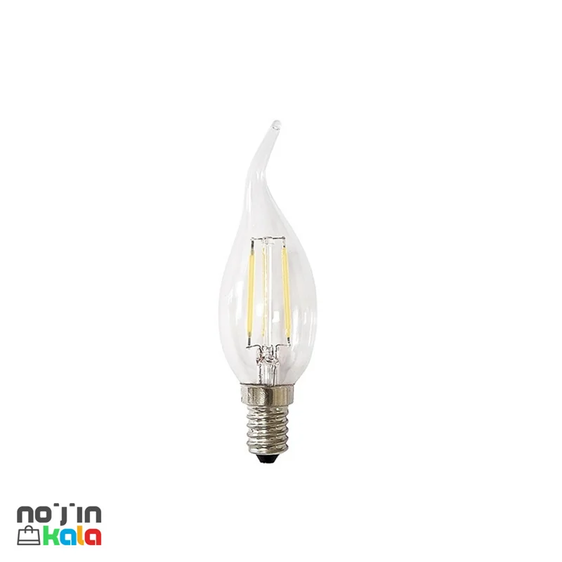 لامپ LED فلامینتی سفید 2 وات مدل اشکی پایه E14