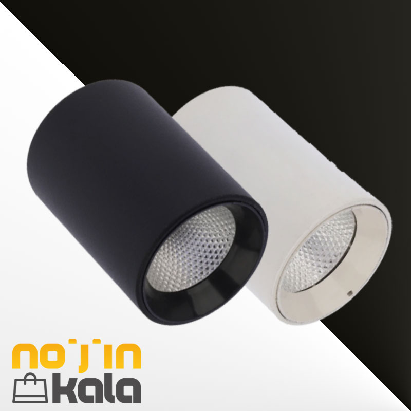 چراغ روکار استوانه COB تات‌نور مدل ‍۱۵ وات ۱۰ سانتی‌متر