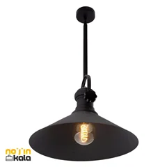 چراغ آویز فلزی فانتزی تیرکمانی مخروطی کریستال کپ